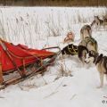Hundspann / L’attelage de chiens / Dog sledge