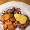 Fast food - hamburgare med sötpotatis