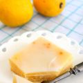 Citron brownies med sötsur glasyr