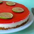 Cheesecake med lime och jordgubb