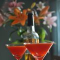 Syrliga karameller i cocktailglas